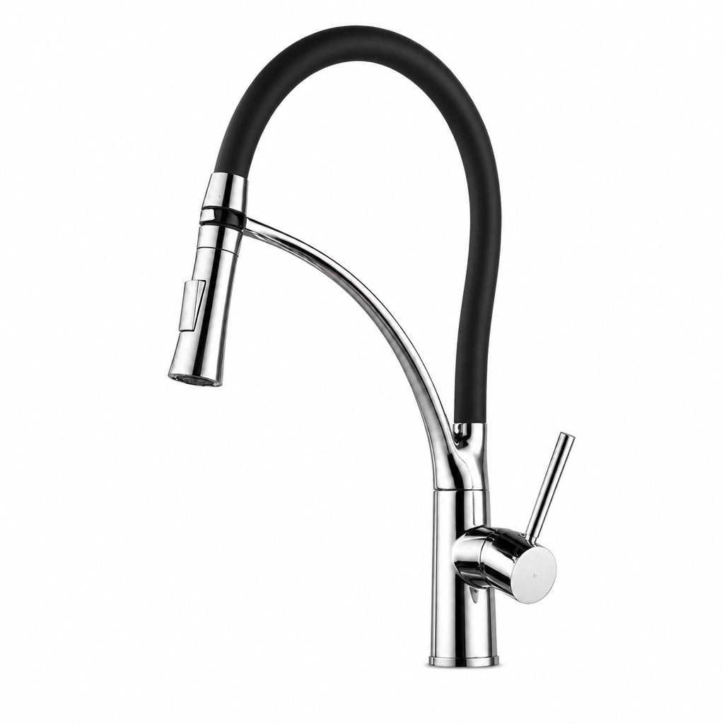 Robinet de cuisine douchette extractible 360°, finition chrome, Robin'Home