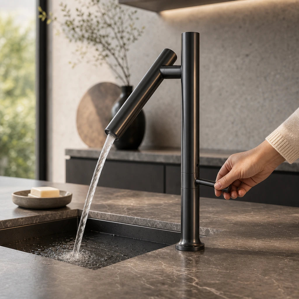 Robinet de Cuisine Design à Bec Orientable