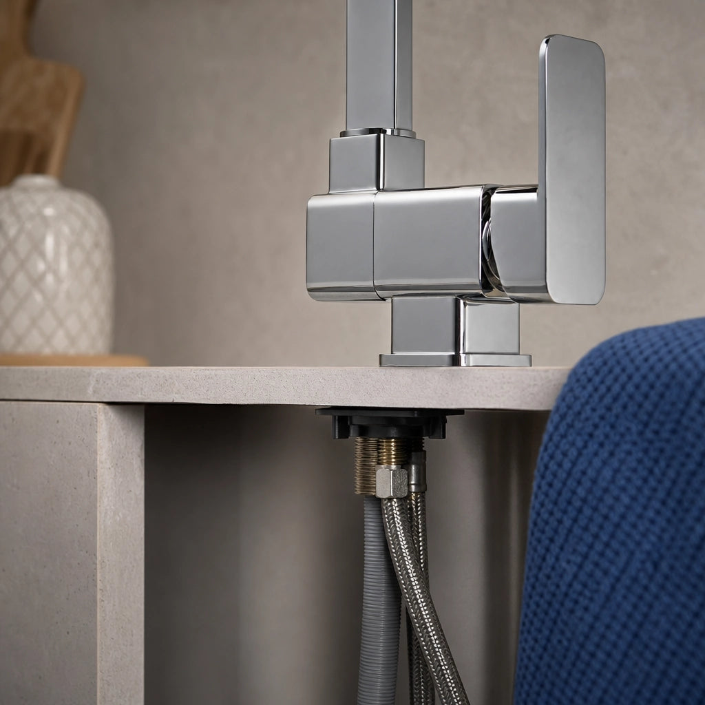 Robinet de cuisine mitigeur pivotant en laiton