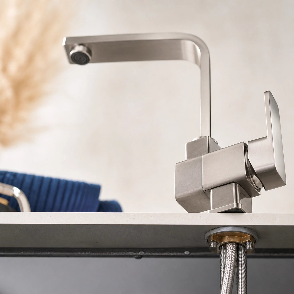 Robinet de cuisine mitigeur pivotant en laiton