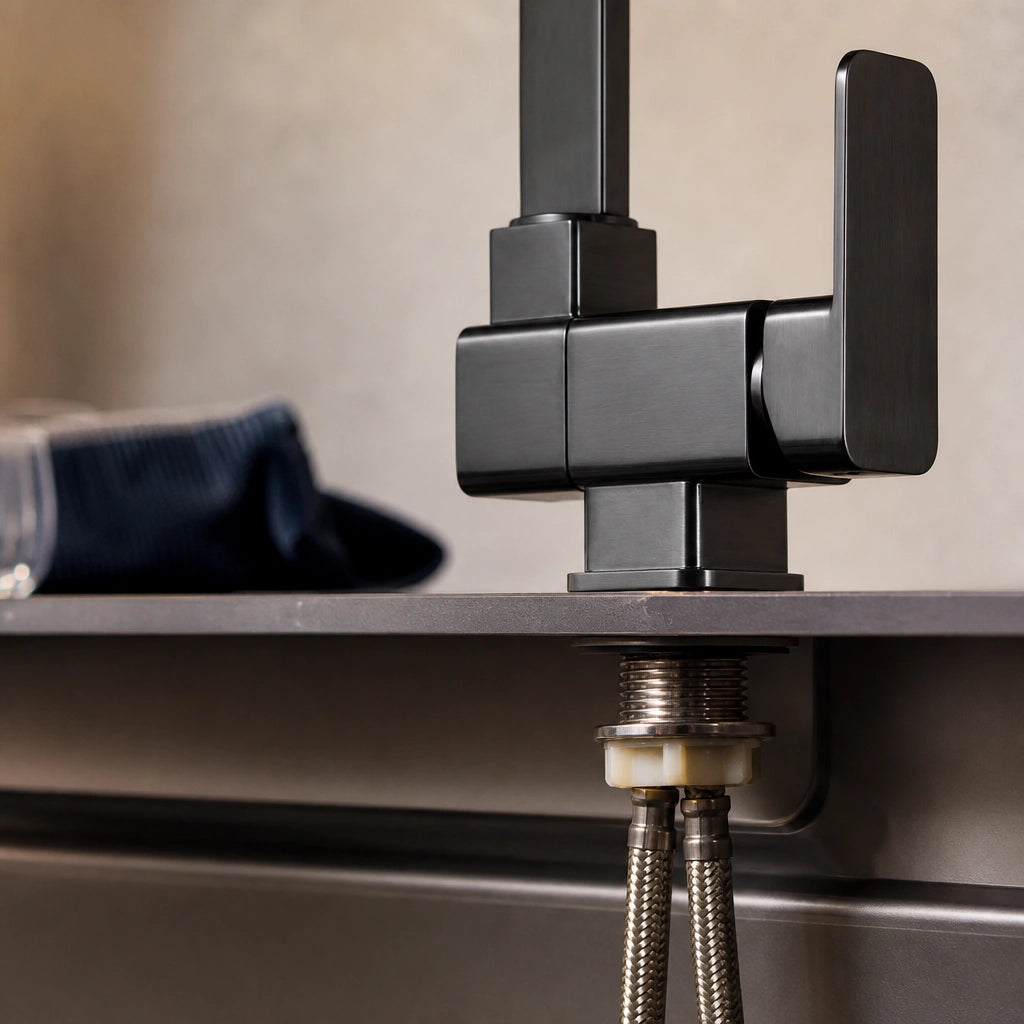 Robinet de cuisine mitigeur pivotant en laiton