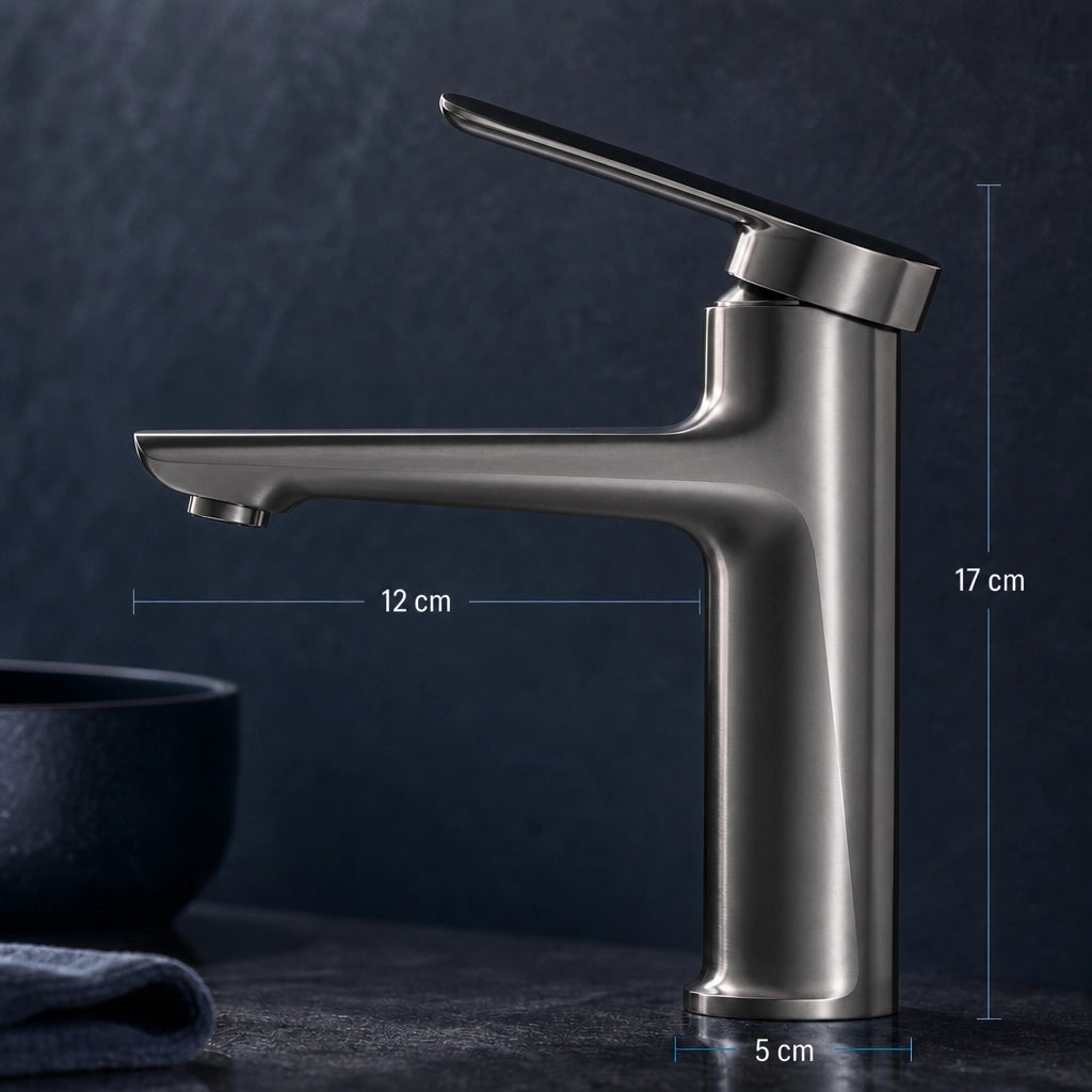 Robinet mitigeur lavabo monotrou en laiton